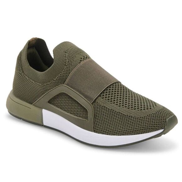 Blondo Mens Sneakers Size 9 Olive Green Knit Waterproof Athletic NEW - Picture 1 of 8